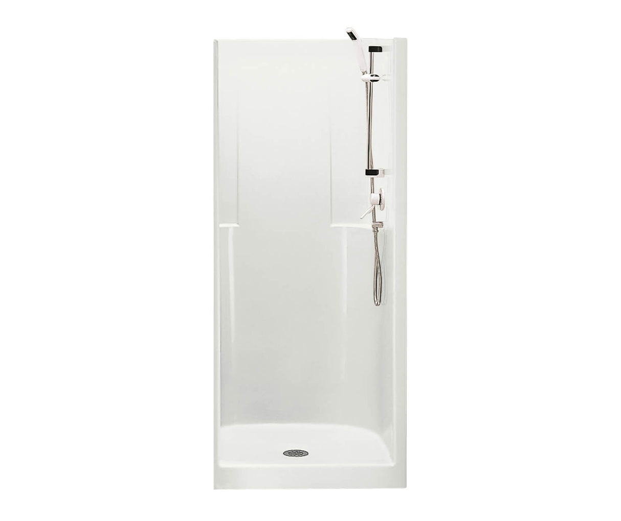 MAAX 107365-000-002-000 Biarritz 85 36 x 35 AcrylX Alcove Center Drain One-Piece Shower in White