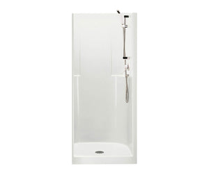 MAAX 107365-000-002-000 Biarritz 85 36 x 35 AcrylX Alcove Center Drain One-Piece Shower in White