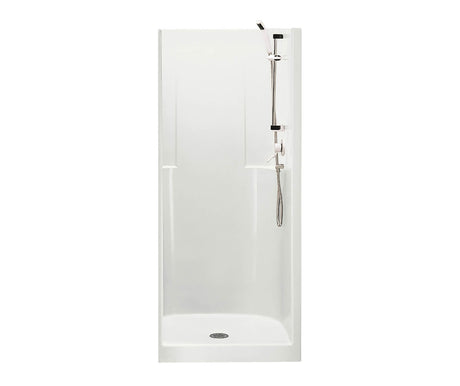 MAAX 107365-000-002-000 Biarritz 85 36 x 35 AcrylX Alcove Center Drain One-Piece Shower in White