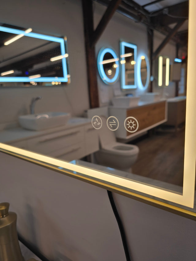 Blossom 30" Copenhagen Freestanding Bath Single Sink Vanity, Navy Blue, with Faucet and Mirror
