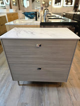 32" Tan Duravit with Thinscape Marble Top