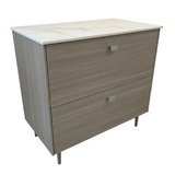 32" Tan Duravit with Thinscape Marble Top