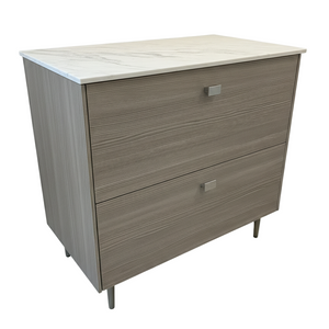 32" Tan Duravit with Thinscape Marble Top