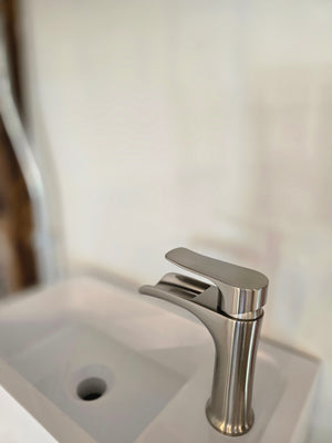 18" Cutler Kitchen and Bath Sangallo Space Saver Bathroom Vanity with Waterfall Faucet