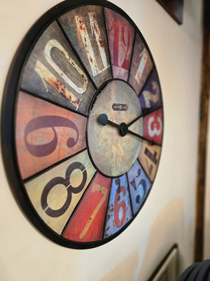 Howard Miller Multi - Colored Gallery Clock County Line 625-547 (Showroom Display)