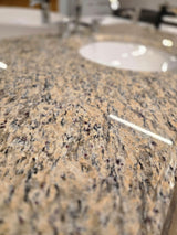 49" Wolf Vanity Set with New Giallo Venez Granite Top and Chrome Faucet