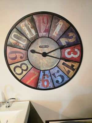 Howard Miller Multi - Colored Gallery Clock County Line 625-547 (Showroom Display)