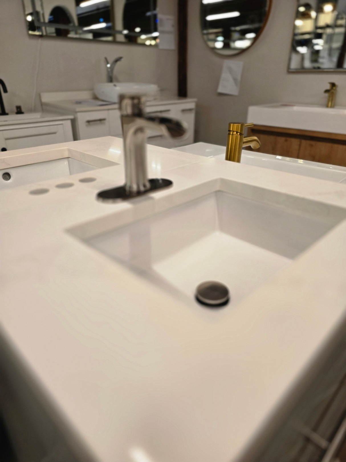 24" Grey Kohler Vanity Set with Waterfall Faucet