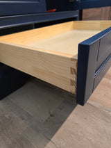 Blossom 30" Copenhagen Freestanding Bath Single Sink Vanity, Navy Blue, with Faucet and Mirror