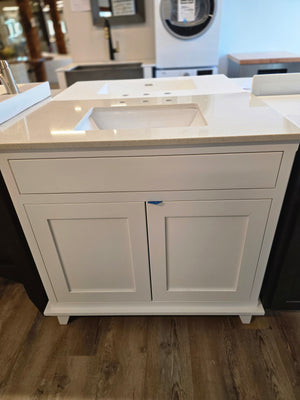 36" White Versiniti Vanity with Quartz Top