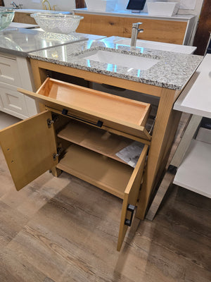 30" Kohler Kresla Bathroom Vanity Cabinet with Granite Top