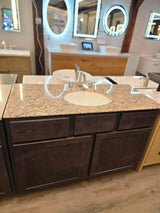 49" Wolf Vanity Set with New Giallo Venez Granite Top and Chrome Faucet