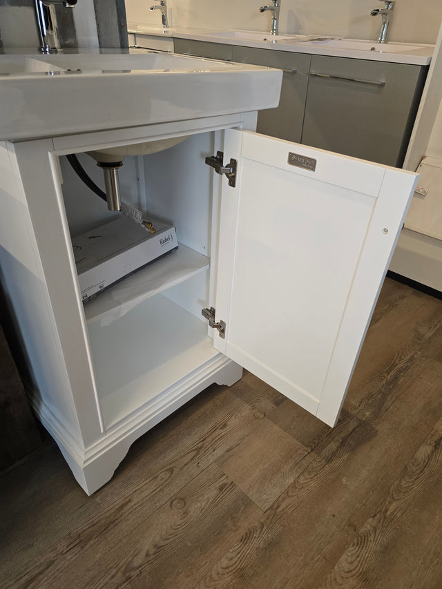 21" Framingham Vanity Set with Faucet and a Custom 24" Ceramic Top