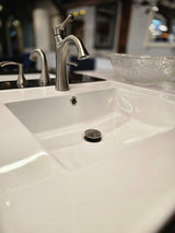 24" Grey Cabtec Vanity Set with Ceramic Top and Brushed Nickel Faucet