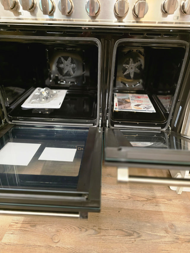 Verona VPFSGG365DE Prestige 36" Gas Double Oven Range - Matte Black ***OPEN BOX***