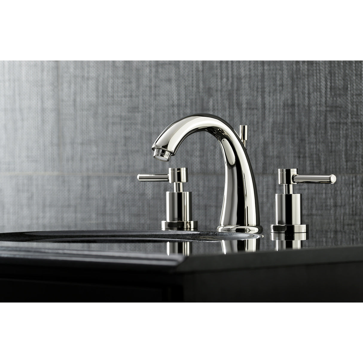 Kingston Brass KS2966DL 8 in. Widespread Bathroom Faucet, Polished Nickel