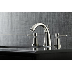 Kingston Brass KS2966DL 8 in. Widespread Bathroom Faucet, Polished Nickel