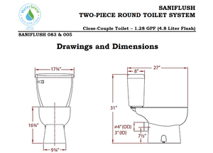 Saniflo Saniaccess 3 Macerating Pump & Round Toilet Kit