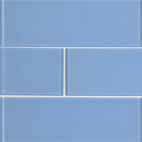 Royal azure 3x6 glossy glass blue subway tile SMOT-GL-T-ROYAZU36 product shot multiple tiles wall view1 #Size_3"x6"