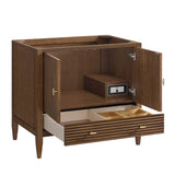 Myrrin 36" Vanity, Mid Century Walnut