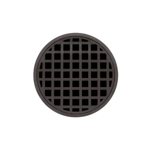 Infinity Drain RQ 5 5” Strainer - Squares Pattern & 2" Throat for RQ 5, RQD 5, RQDB 5