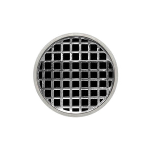 Infinity Drain RQ 5 5” Strainer - Squares Pattern & 2" Throat for RQ 5, RQD 5, RQDB 5
