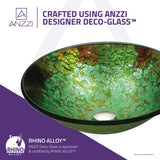 ANZZI LS-AZ8214 Makata Series Vessel Sink in Emerald Burst