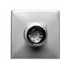 ALFI brand ABSD55B-BSS 5" x 5" Modern Square Polished Stainless Steel Shower Drain with Solid Cover