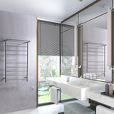 ANZZI TW-AZ012BN Eve 8-Bar Stainless Steel Wall Mounted Electric Towel Warmer Rack in Brushed Nickel