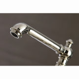 Kingston Brass KS7276ALBS Kitchen Faucet with Side Sprayer, Polished Nickel