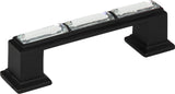 Atlas Homewares Legacy Crystal Pull 3 Inch (c-c) Matte Black