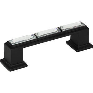 Atlas Homewares Legacy Crystal Pull 3 Inch (c-c) Matte Black