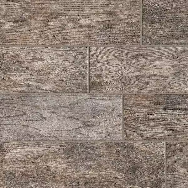 Montagna Rustic Bay 6 in. x 24 in. Glazed Porcelain Floor and Wall Tile (14.53 sq. ft. /case)