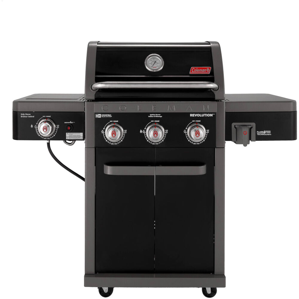 Coleman RV-301BBQ Coleman Revolution 3 Burner BBQ Grill 650 Sq In Cooking Surface