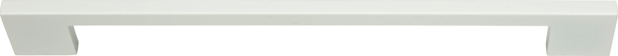 Atlas Homewares Thin Square Pull 11 5/16 Inch (c-c) High White Gloss