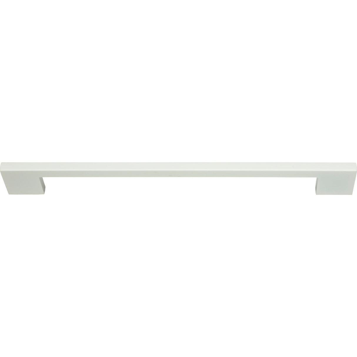 Atlas Homewares Thin Square Pull 11 5/16 Inch (c-c) High White Gloss