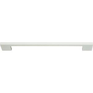 Atlas Homewares Thin Square Pull 11 5/16 Inch (c-c) High White Gloss