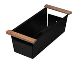 Ruvati Workstation Sink Replacement Colander 17 inch Black Stainless Steel with Wooden Handles - RVA1317BL