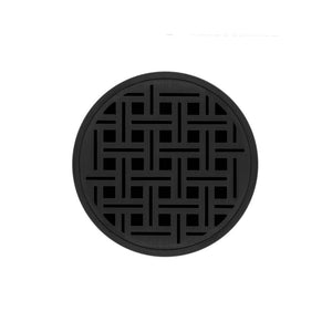 Infinity Drain RVD 5-2A 5” x 5” RVD 5 - Strainer - Weave Pattern & 2" Throat w/ABS Drain Body 2” Outlet