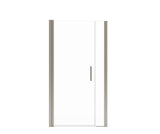 MAAX 138268-900-305-101 Manhattan 39-41 x 68 in. 6 mm Pivot Shower Door for Alcove Installation with Clear glass & Square Handle in Brushed Nickel