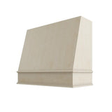 Raw Wood Angled Hood Classic Trim - 36" W x 36" H