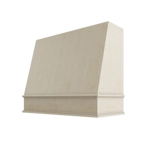 Raw Wood Angled Hood Classic Trim - 42