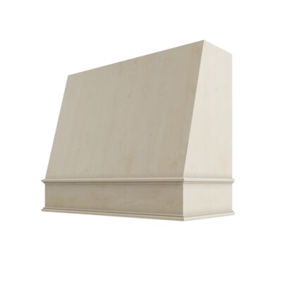 Raw Angled Hood Classic Trim - 48" W x 30" H