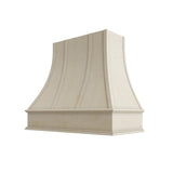 Raw Curved Hood with Strapping Flat Trim - 42" W x 30" H