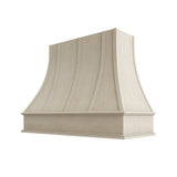 Raw Curved Hood with Strapping Flat Trim - 48" W x 30" H