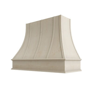 Raw Curved Hood with Strapping Flat Trim - 48