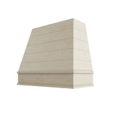 Raw Wood Tapered with Shiplap Hood Block Trim - 48" W x 36" H