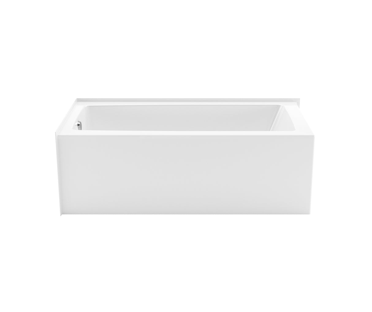 MAAX 106818-000-002-101 Nomad Corner 6030 AFR AcrylX Corner Left-Hand Drain Bathtub in White