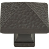 Atlas Homewares Craftsman Square Knob 1 1/4 Inch Aged Bronze