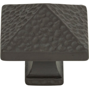 Atlas Homewares Craftsman Square Knob 1 1/4 Inch Aged Bronze